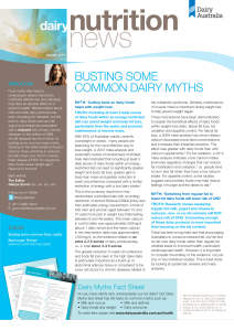busting some common dairy myths