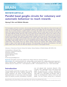 Parallel basal ganglia circuits for voluntary and