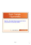 Right Triangle Trigonometry