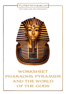 worksheet pharaohs, pyramids and the world of the gods