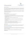 Environmental Policy - Corporate Social Responsibility at Power