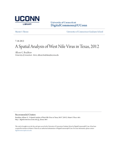 A Spatial Analysis of West Nile Virus in Texas, 2012