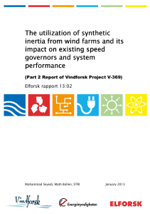 The utilization of synthetic inertia from wind farms and its