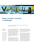 Value creation remains a challenge