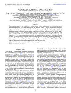 THE EVOLUTION OF SOLAR FLUX FROM 0.1 nm TO 160μm