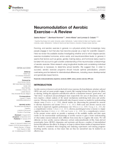 Neuromodulation of Aerobic Exercise—A Review