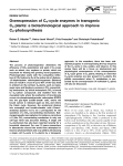 Overexpression of C4-cycle enzymes in transgenic C3 plants: a