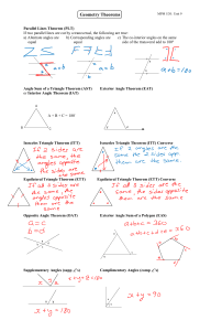 Geometry Theorem Acronyms