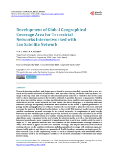 Development of Global Geographical Coverage Area for Terrestrial
