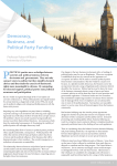 Democracy, Business, and Political Party Funding