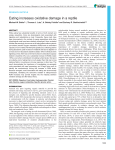 Eating increases oxidative damage in a reptile