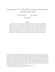 Implications of the U.S. Tax Policy for House