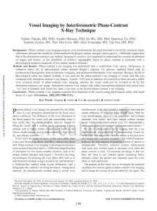 Vessel Imaging by Interferometric Phase-Contrast X