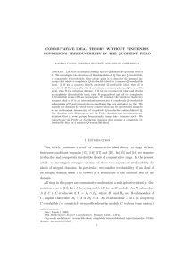 Commutative ideal theory without finiteness