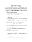 Math 2930, Fall 2014, Prelim 1 Tuesday October 7, 7:30pm