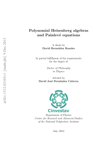 Polynomial Heisenberg algebras and Painleve