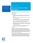 The ups and downs of high- yield bonds