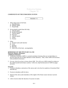 18-1 COMPONENTS OF THE ENDOCRINE SYSTEM FIGURE 17.1