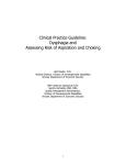 Clinical Practice Guideline DysphagiaAspirationChoking