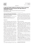 A rapid and simple method for detection of type II restriction