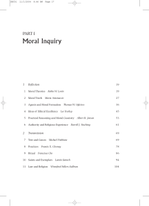 Moral Inquiry - Blackwell Publishing
