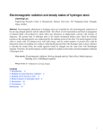 Electromagnetic radiation and steady states of hydrogen atom