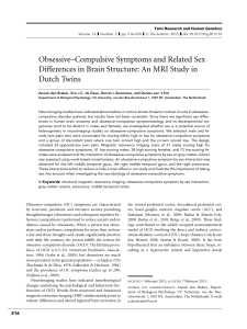 Obsessive–Compulsive Symptoms and Related Sex Differences in
