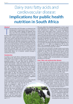 Dairy trans fatty acids and cardiovascular disease