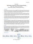 Text Analysis of American Airlines Customer Reviews