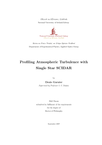 Profiling Atmospheric Turbulence with Single Star