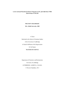 Lewis-Acid and Fluoride-Ion Donor Properties of SF4 and Solid