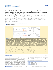 Isomeric Product Detection in the