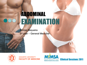 ABDOMINAL EXAMINATION