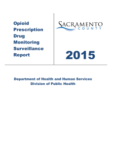 Opioid Prescription Drug Monitoring Surveillance Report 2015