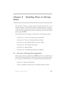 Chapter 9. Modeling Flows in Moving Zones