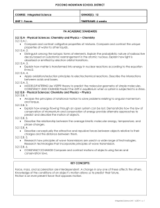 Integrated Science - Pocono Mountain School District