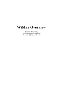 WiMax – Overview