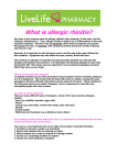 What is allergic rhinitis?