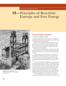 19—Principles of Reactivity: Entropy and Free Energy