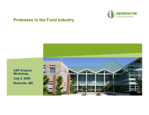 Proteases in the Food Industry