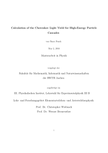 Calculation of the Cherenkov Light Yield for High