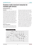 Common-mode transient immunity for isolated