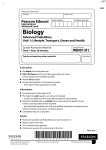 Specimen (IAL) QP - Unit 1 Edexcel Biology A