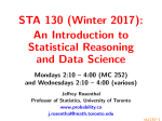 STA 130 (Winter 2017): An Introduction to Statistical