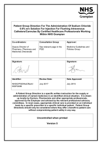 Sodium Chloride 0.9% w/v Solution For Injection