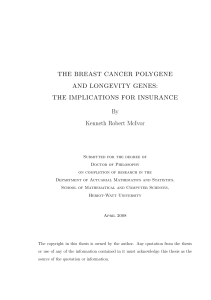 The Breast Cancer Polygene and Longevity Genes: The Implications