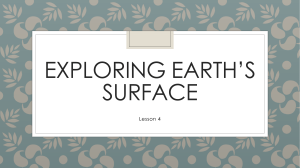 Exploring earth`s surface