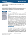 An intracytoplasmic β3 Leu718 deletion in a