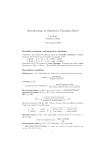 Introduction to Statistics: Formula Sheet