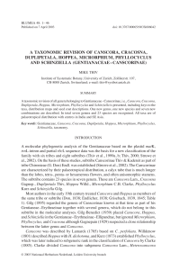 A tAxonomic revision of cAnscorA, crAcosnA - UvA-DARE